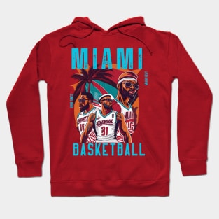 Miami heat basketball  vector graphic design Hoodie